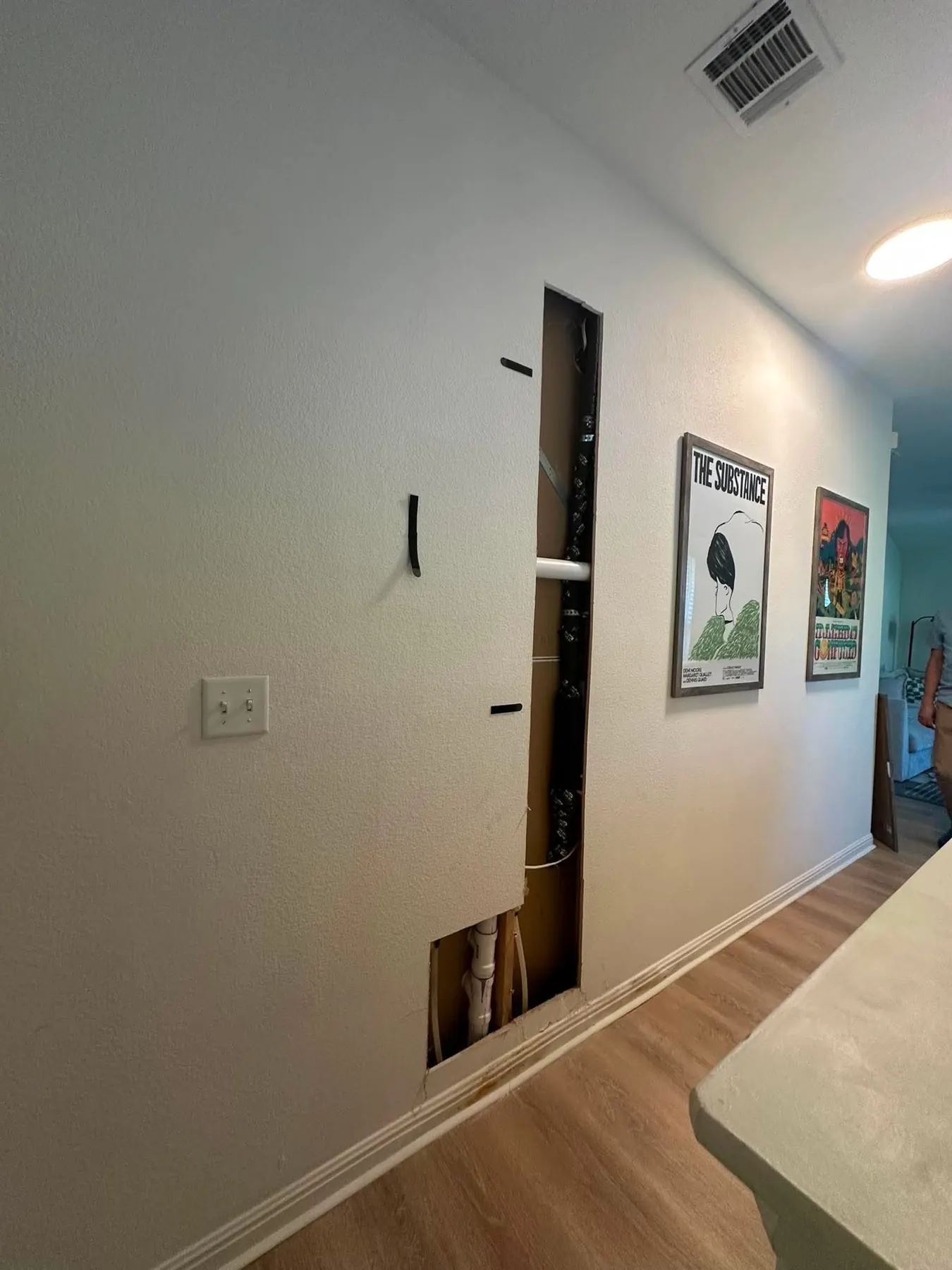 Wall repair before